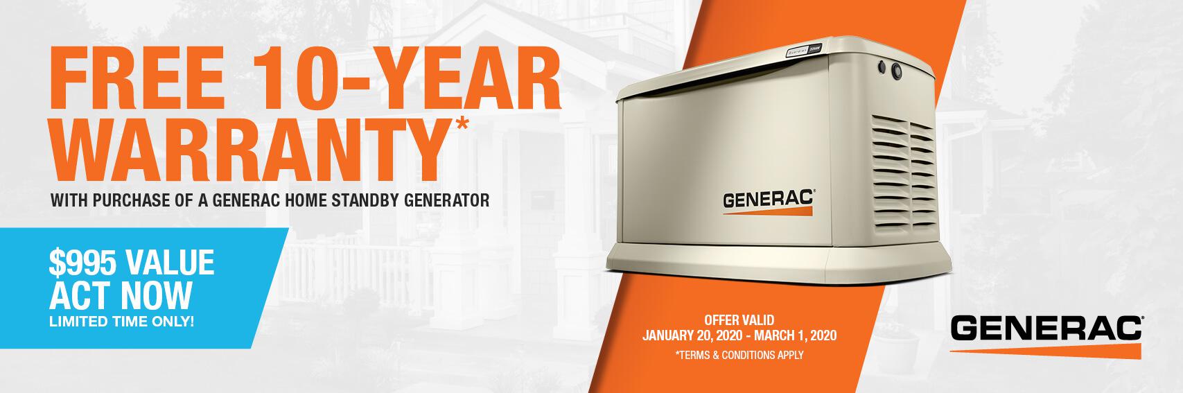 Homestandby Generator Deal | Warranty Offer | Generac Dealer | Auburn, CA